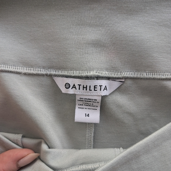 Athleta Eastbound Wide Pant Coastal Gray Women's 14 - Picture 6 of 8